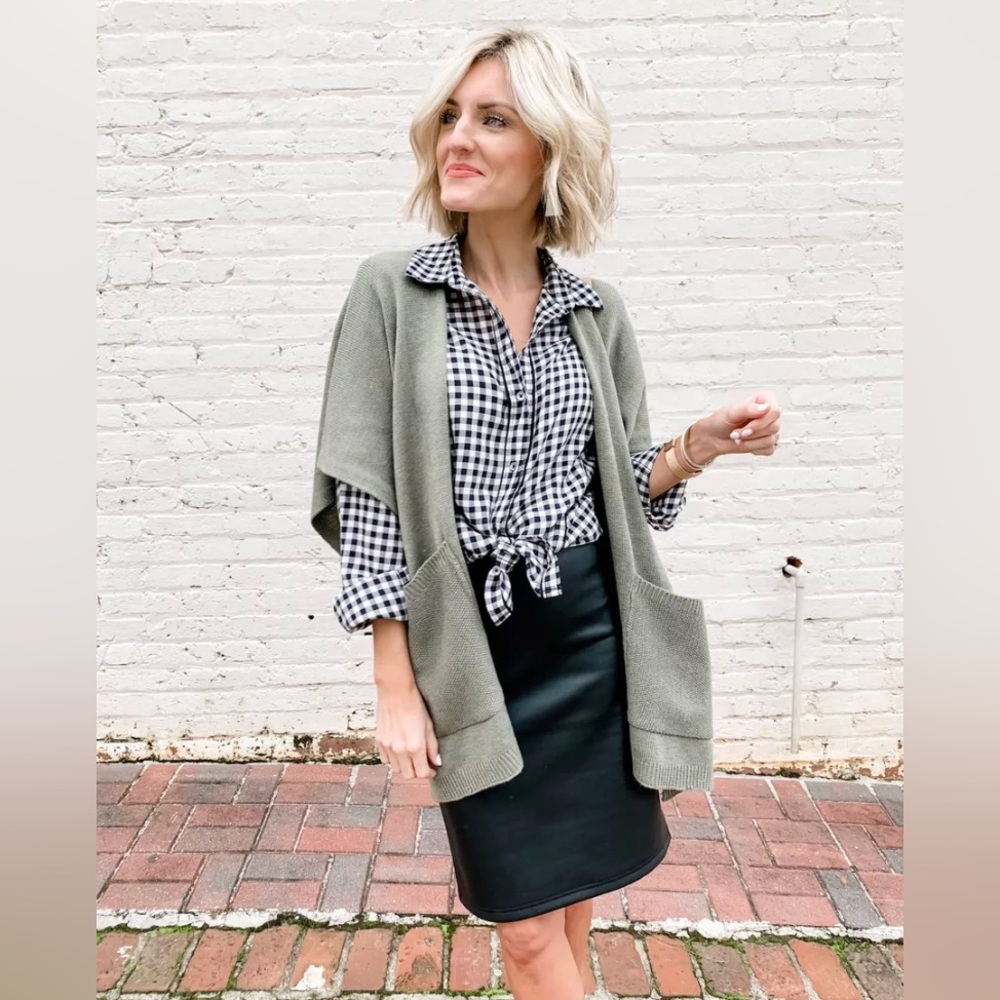 Loft Faux Leather Skirt